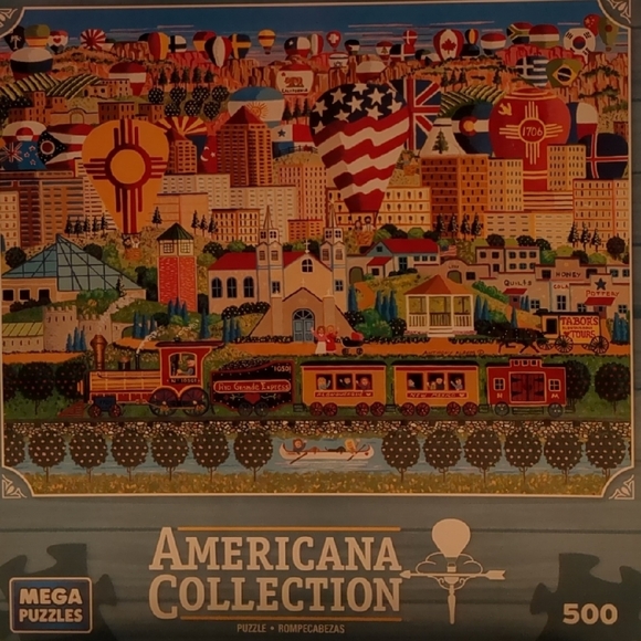 Mega Puzzles Americana Collection 500-Piece Puzzle - Albuquerque - Picture 2 of 4